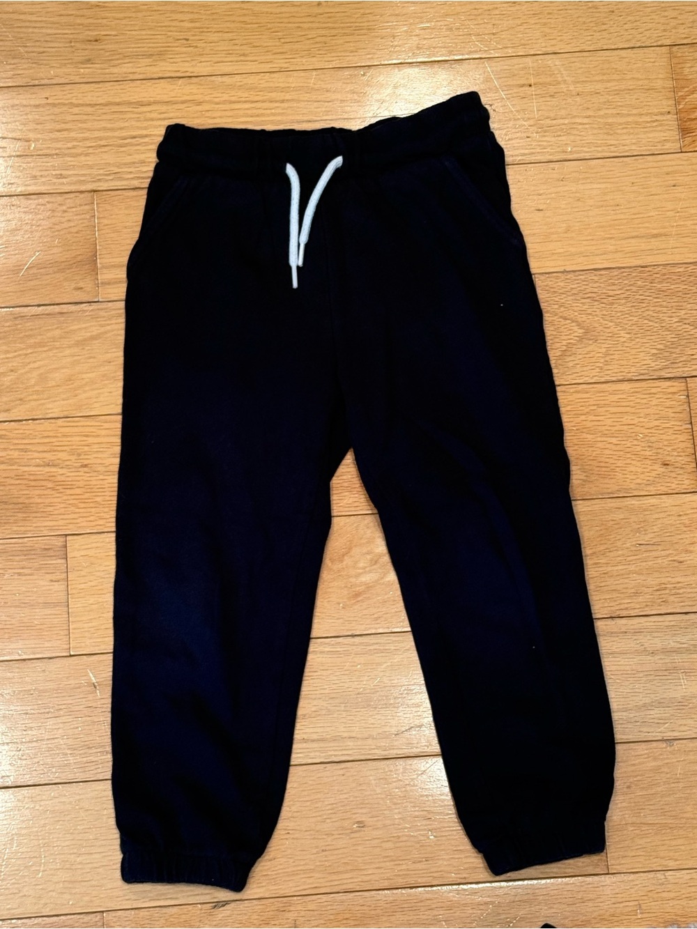 Old Navy Black Kids Jogger Pants with White Drawstring